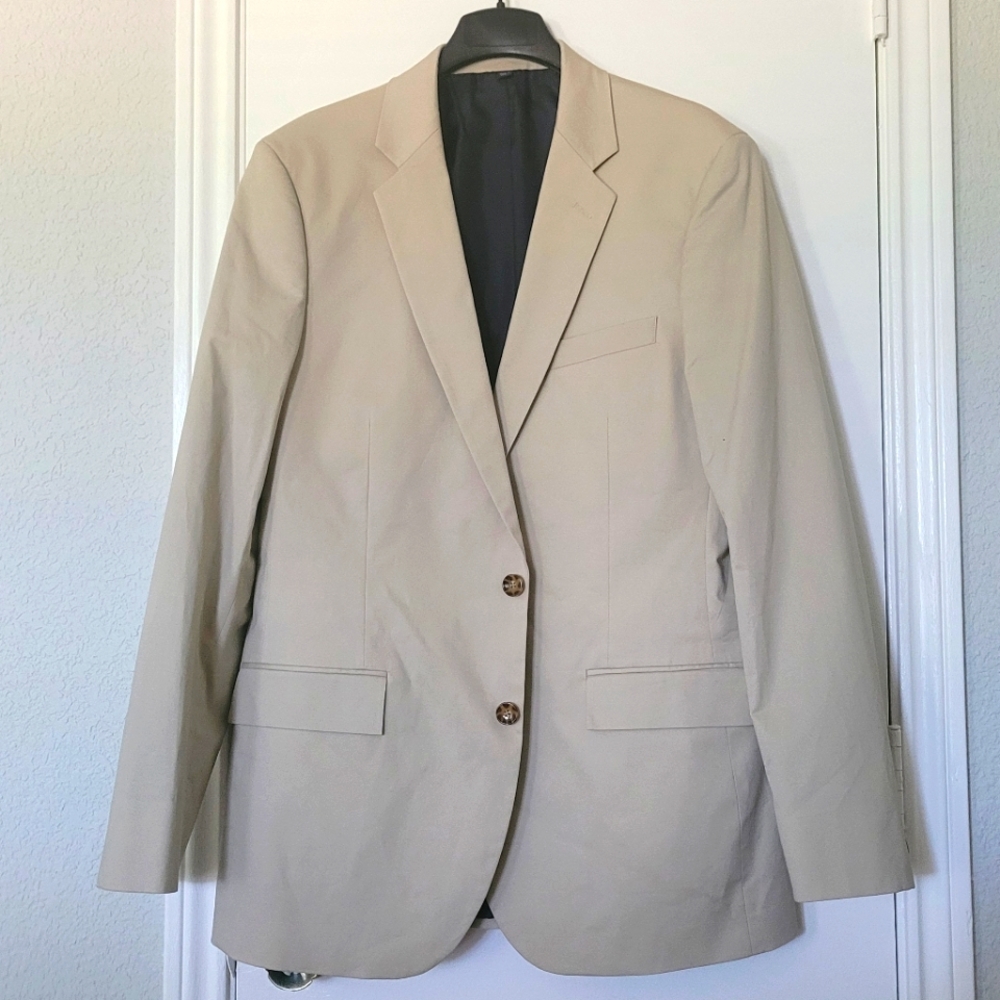 J Crew Stretch Suit Jacket in Flex Chino 42L